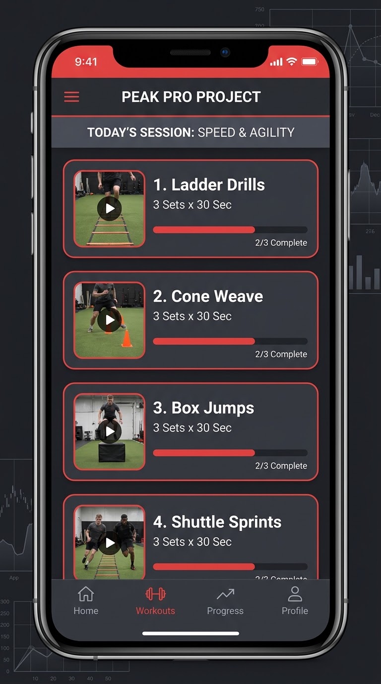 Peak Pro Project App UI